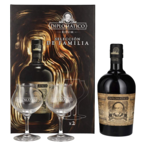Rum Diplomatico Seleccion de Familia 0.70 cl + 2 bicchieri
